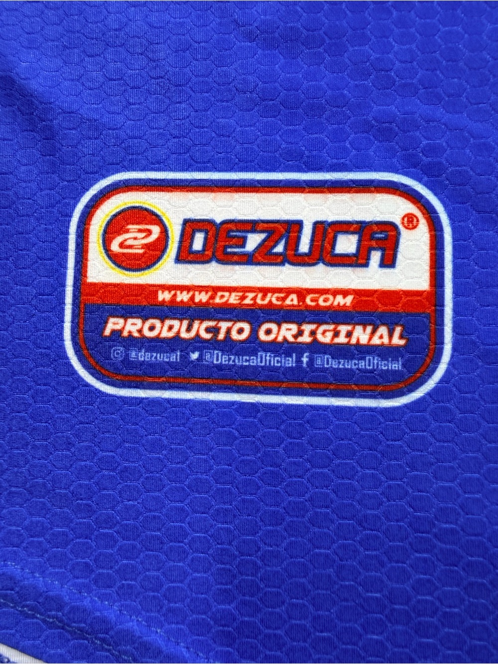Dezuca Dominican Republic Blue Performance baseball Jersey w headband - Picture 2 of 9